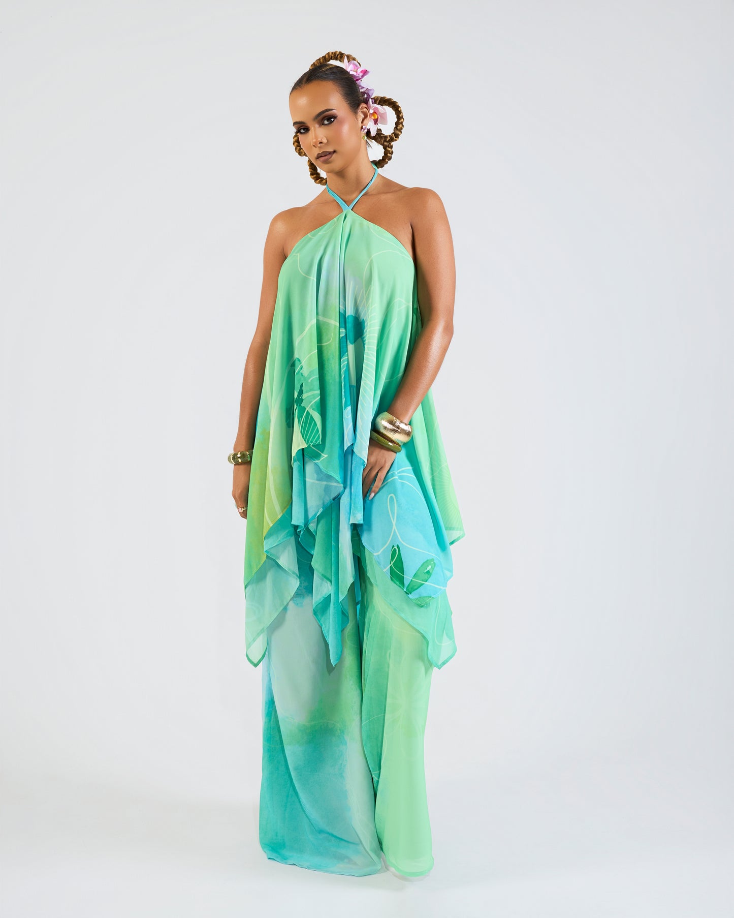 Yara + Rhea Pants in "Malia" Print (Pre-order)