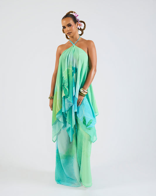 Yara + Rhea Pants in "Malia" Print (Pre-order)