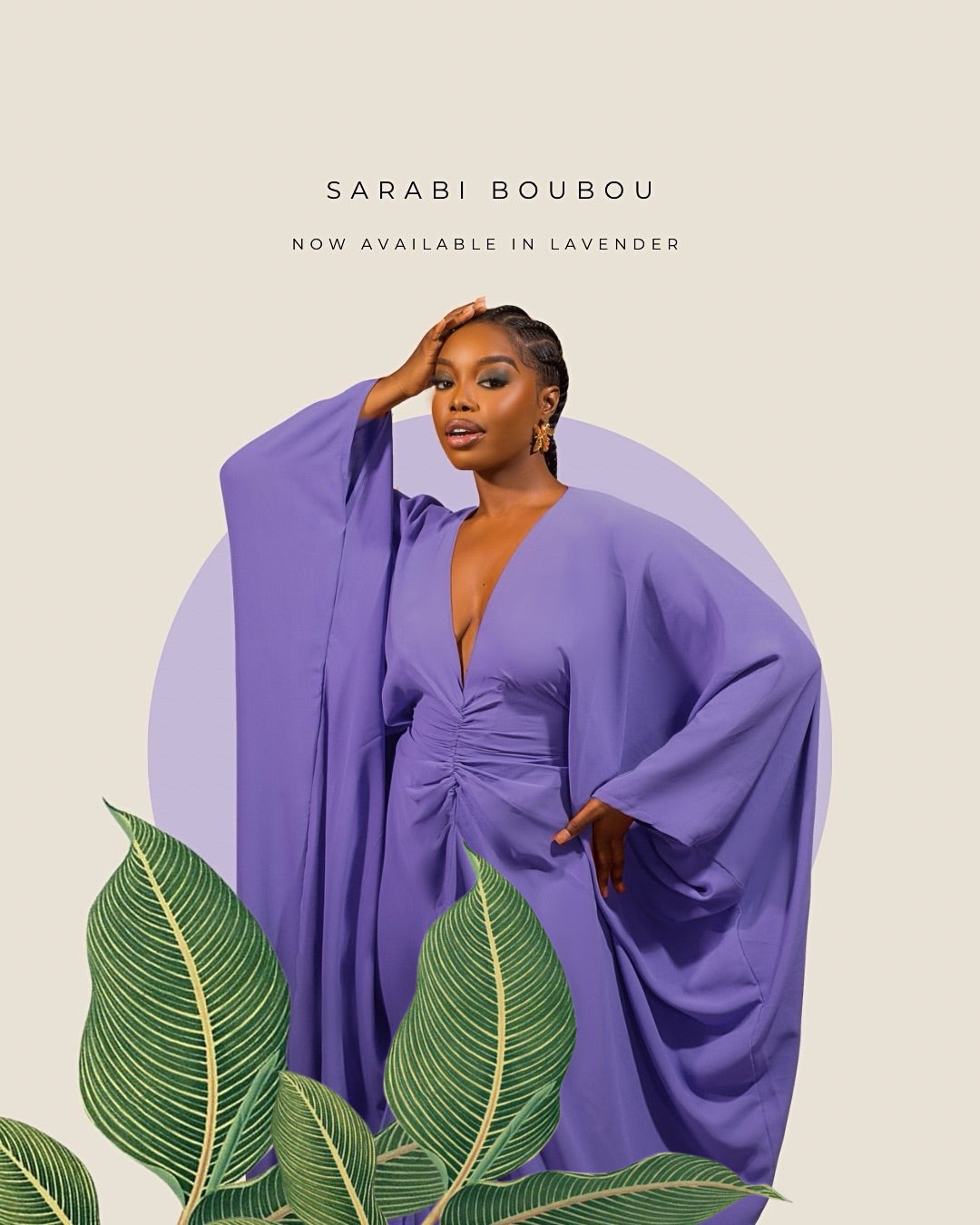 SARABI BOUBOU (Lavender, Earth Green & Navy Blue)