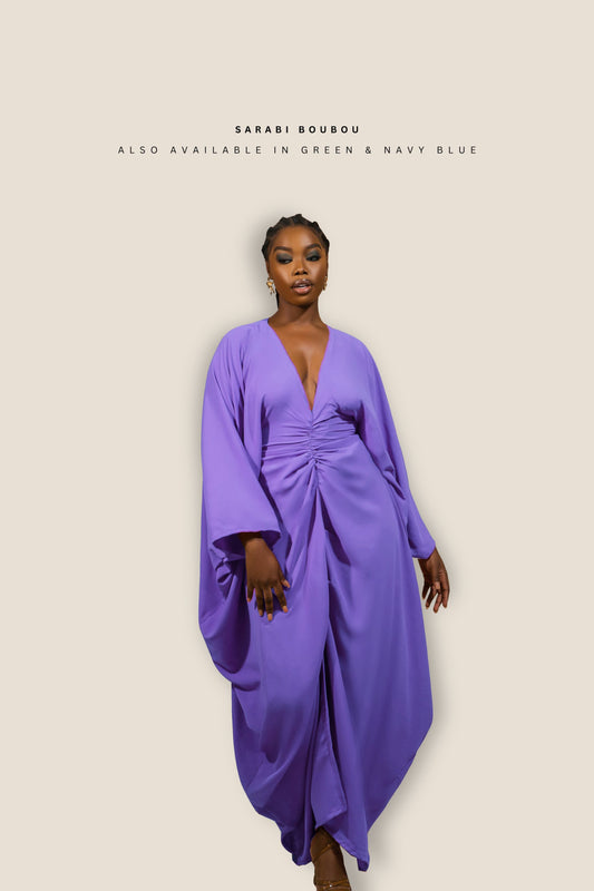 SARABI BOUBOU (Lavender, Earth Green & Navy Blue)